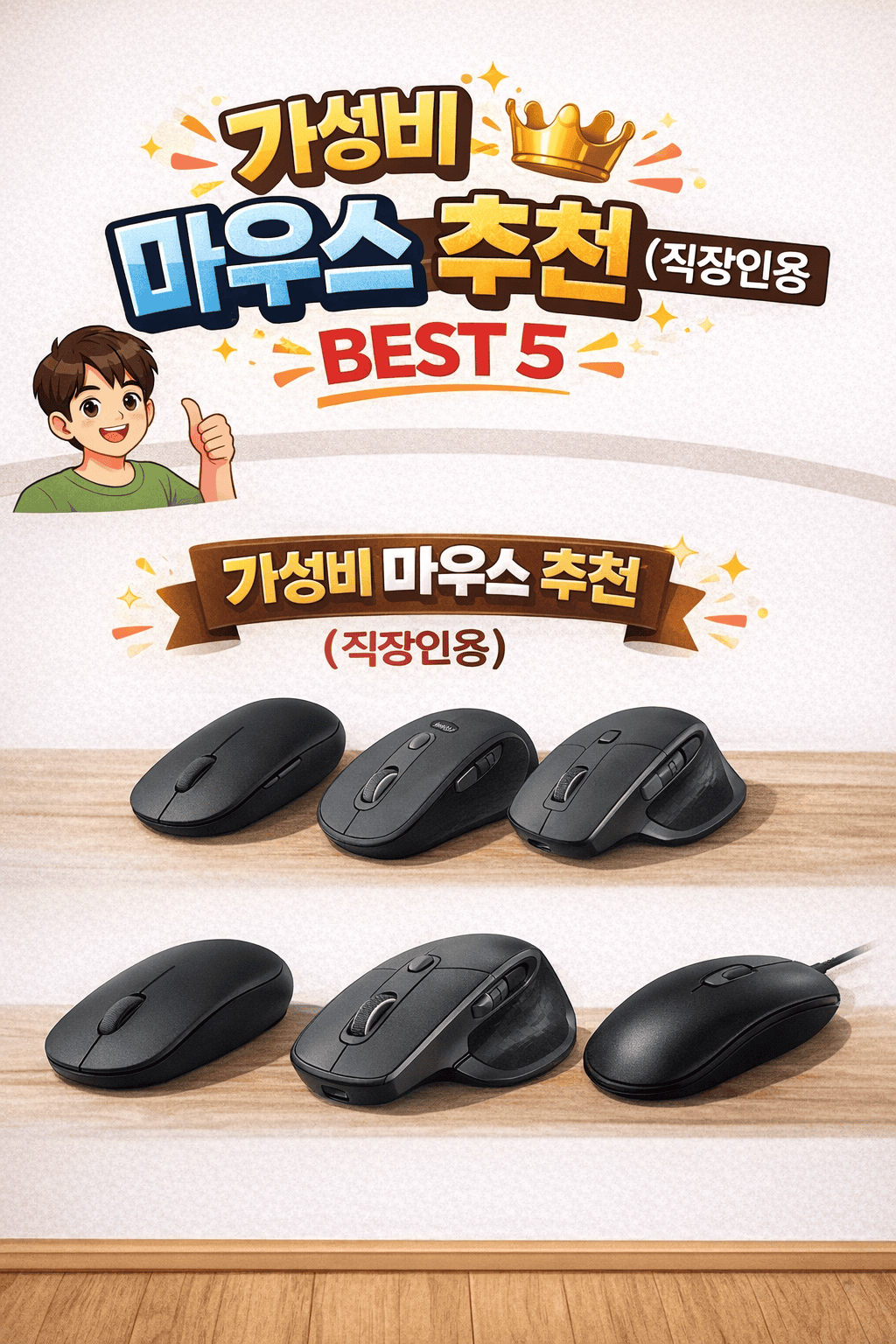 가성비 마우스 추천 (직장인용 BEST 5)