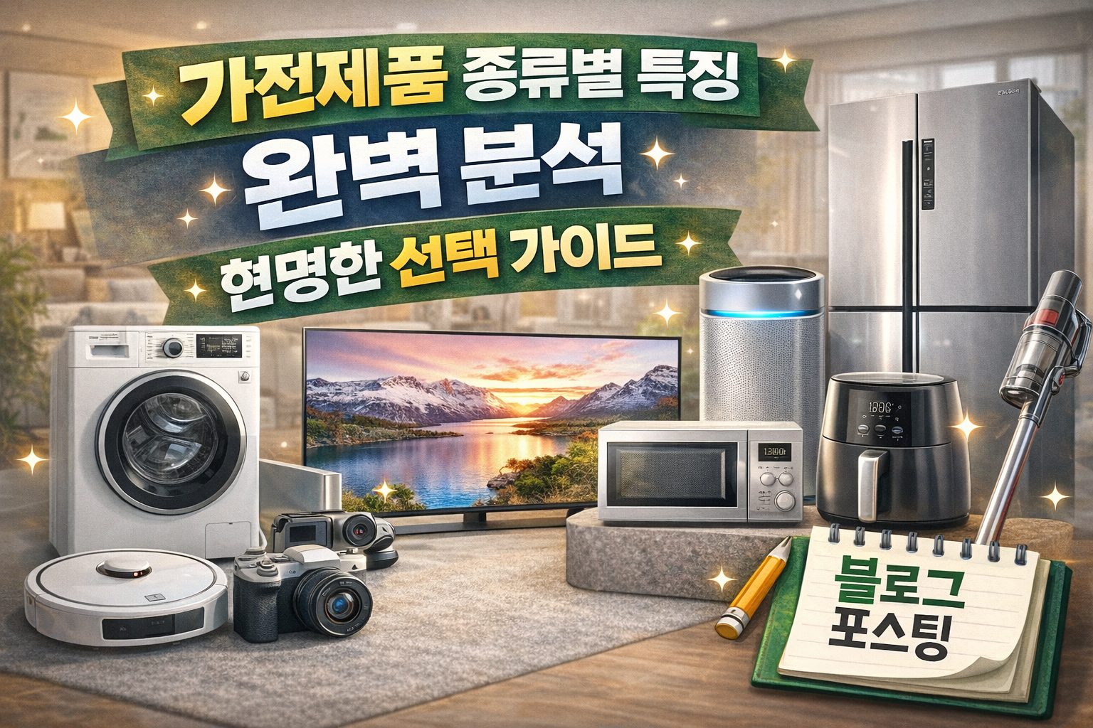 가전제품 종류별 특징 완벽 분석: 현명한 선택 가이드